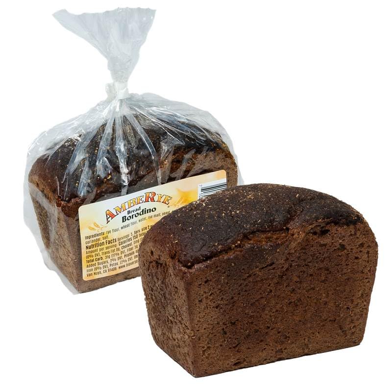 Lithuanian AmbeRye Borodinskiy Rye Bread - All Natural Whole Grain Imported Rye Bread, 10.6 oz/300 g - 4 Pack