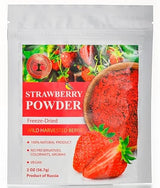 Wild Harvested Strawberry Freeze-Dried Powder - 2 Oz - Natural Strawberry Powder, No added sugar, No GMOs