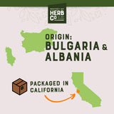 Horehound Cut & Sifted, by Herb Co, Marrubium Vulgare, White Horehound, from Albania, Kosher, for Tea, Tinics, Syrups, Lozenges, Seasoning