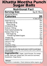 SMIBZE Natural Khatta Meetha Punch Sugar Balls 100 GM (Pack of 1) SMIBZE