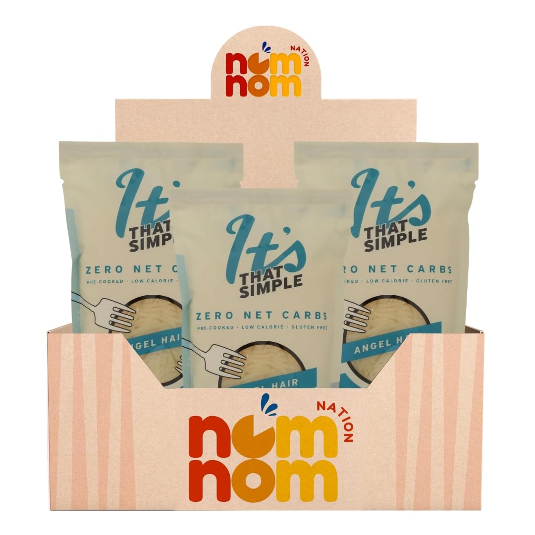 Its That Simple Pasta Angel Hair 9.52 OZ - Low Carb Pasta and Low Carb Noodles - Angel Hair Pasta Low Carb Rice Alternative - Its Skinny Pasta Style