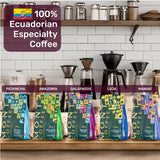 Mont Coffee Ecuador Single Origin Pichincha - 100% Arabica Whole Bean Coffee, Terrazas del Pisque Farm, Middle of the World Volcanic Terroir, Medium