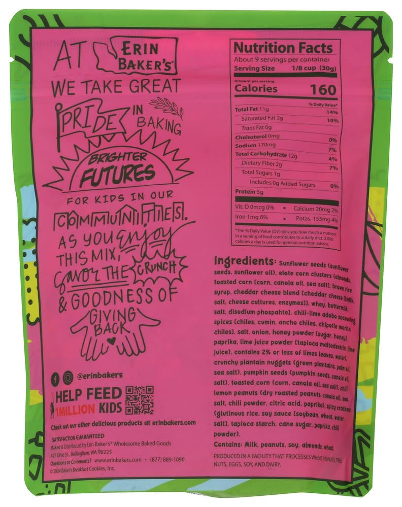 Erin Bakers Mexican Street Corn Snack Mix, 10 Ounce