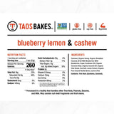 Taos Bakes - Blueberry Lemon + Cashew Coconut & Dark Chocolate + Tart Cherry Flavors - Breakfast Bars - Gluten Free Granola Bars - Healthy Snacks