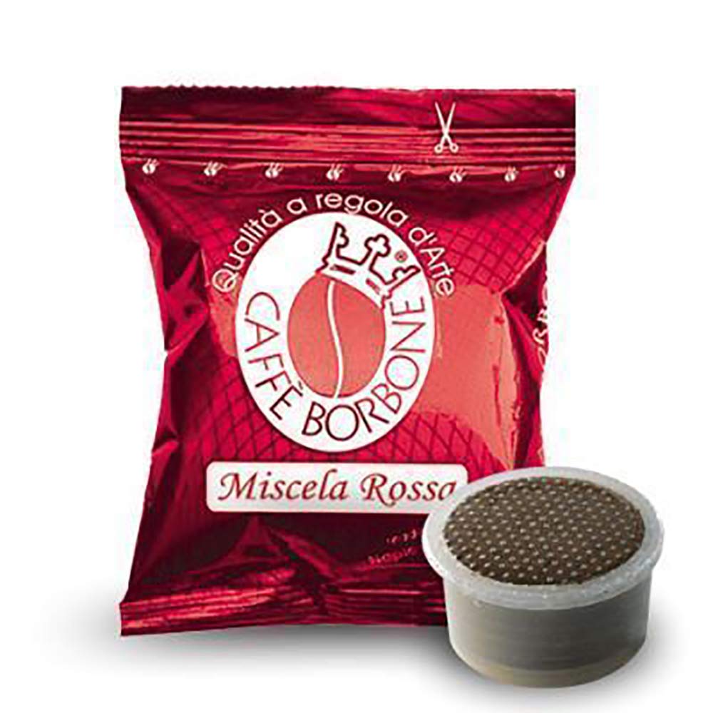 Caffè Borbone Compatible Lavazza Espresso Point 100 Coffee Pods, Red Blend, Creamy Espresso with Deliciously Persistent Flavor, Roasted and Freshly