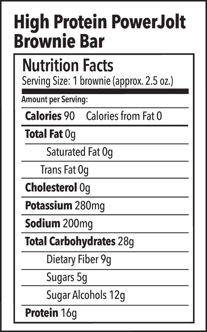 Simply Scrumptous High Protein Brownie Bar - PowerJolt