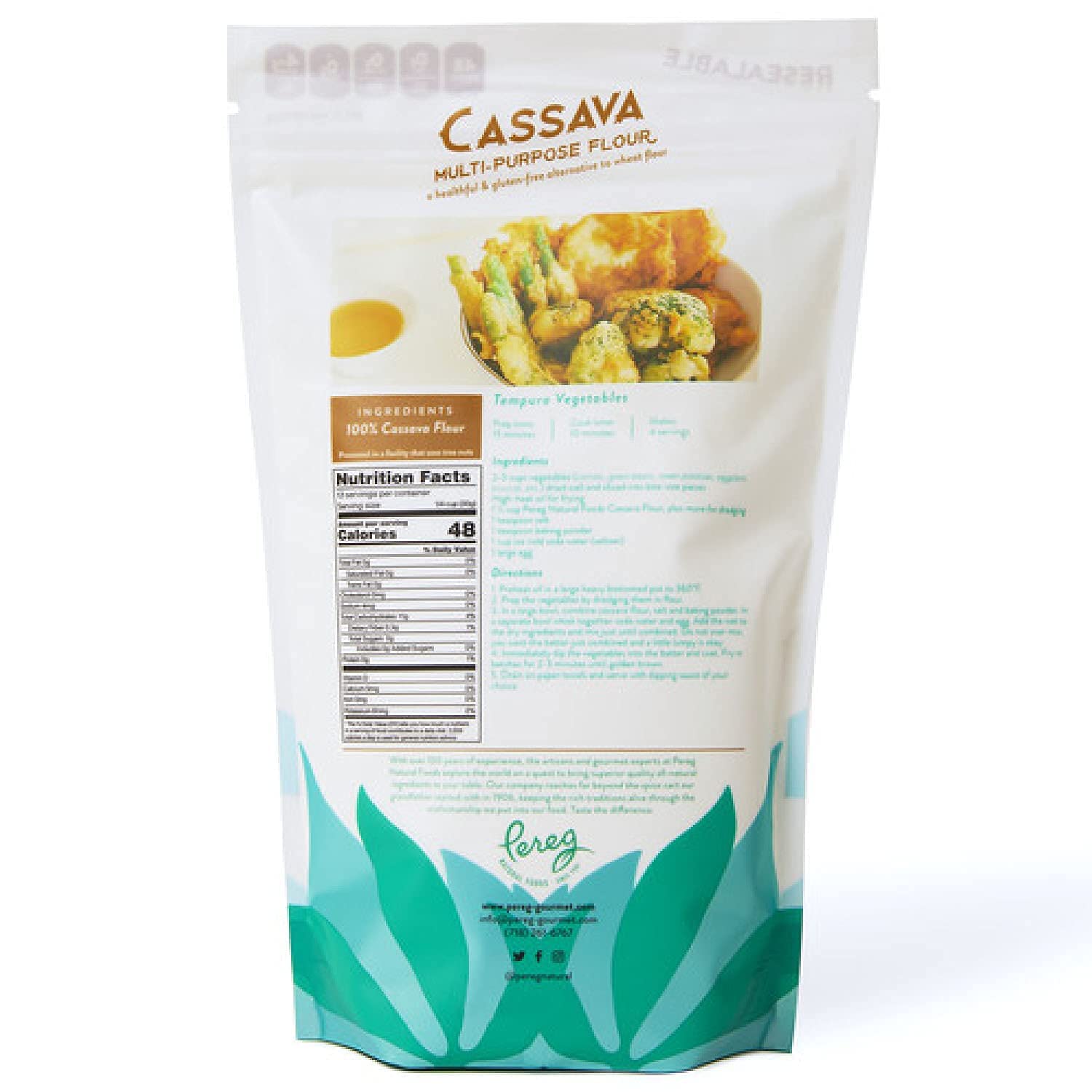 Cassava Flour (14 Oz x 6 Pack) | Gluten-Free, Non-GMO, Grain-Free, Paleo & Vegan Baking & Cooking Flour | Wheat Flour Substitute | Made From Fresh Raw