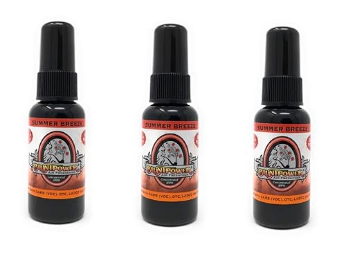 BluntPower 1 Ounce Bottle Oil Based Concentrated Air Freshener and Oil for Burner, Summer Breeze (Pack of 3)