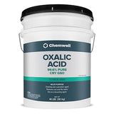 Chemwell Oxalic Acid (40 lbs) - 99.6% Pure Industrial Grade Rust Remover & Wood Bleach | Powerful Cleaner for Metal, Stone, and Concrete | Resealable