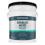 Chemwell Oxalic Acid (40 lbs) - 99.6% Pure Industrial Grade Rust Remover & Wood Bleach | Powerful Cleaner for Metal, Stone, and Concrete | Resealable