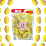 Banana Sweet Ovals - 1 LB Soft & Chewy Swedish Candy | Banana Toffee Caramel Flavor | Vegan, Gluten?Free & Gelatin?Free Foam Gummies | Imported from