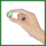 Jumbo Spearmint Mint Balls - 3 lb Bulk - Green Starlight Mints - Individually Wrapped Hard Spearmint Candy for Candy Buffets & Events