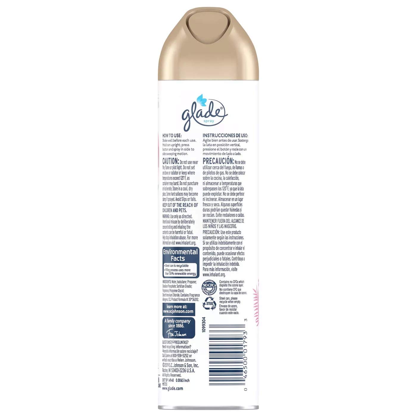 Glade Air Freshener Aerosol Spray, Exotic Tropical Blossoms Scent | Limited Edition - 8 Ounce Each Can (Pack of 3)