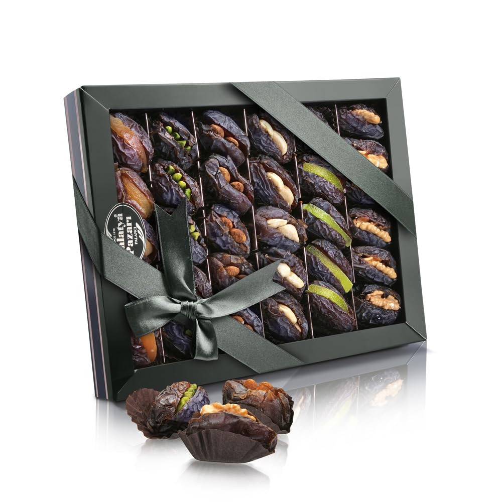 Malatya Pazari Stuffed Medjool Dates with Nuts and Dried Fruit, 26.4oz