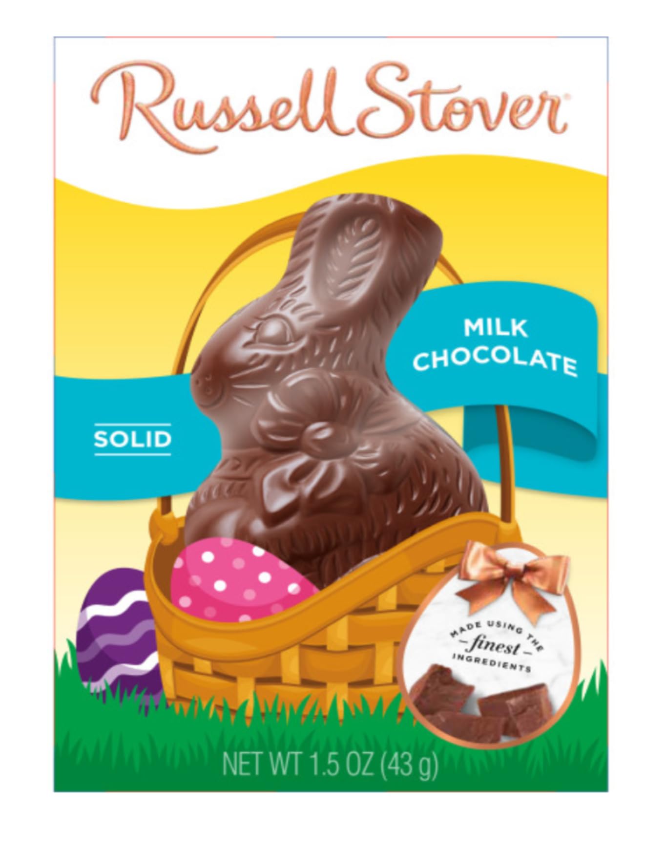 Milk Chocolate Bunnies - Pack of 3 - Perfect for Easter Baskets and For Sharing with Friends and Family - Great Taste - 1.5 oz Bunnies