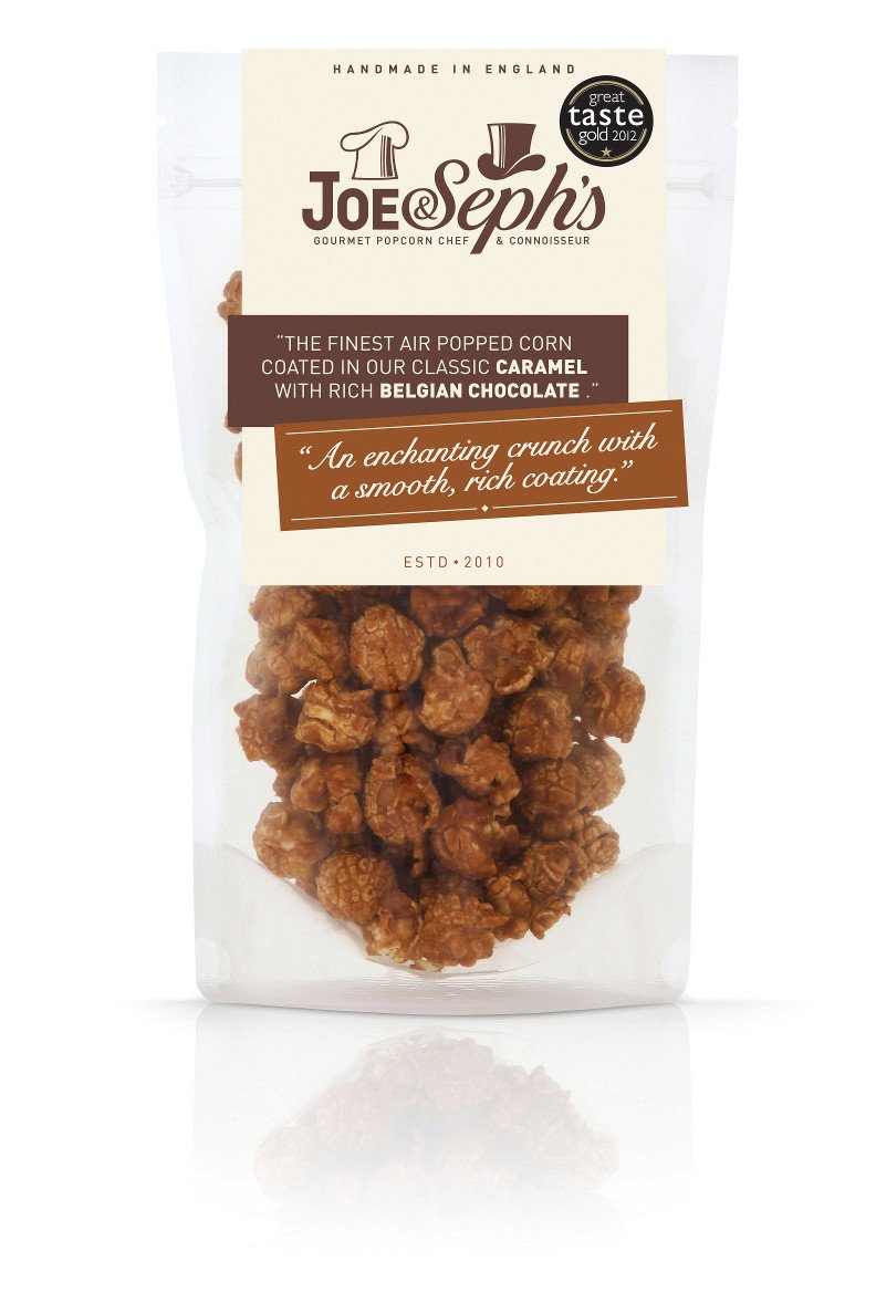 Joe & Seph's - Belgian Chocolate Caramel Popcorn - 90g