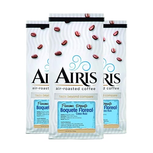 Coffee Beans Roasted To Order, Panama Boquete - Medium / Dark Roast, 3 / 12 oz bags (2.25lbs), Airis Coffee Roasters
