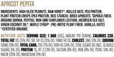 Big Spoon Roasters Apricot Pepita Nut Butter Bars - Low Carb, High Protein Bars w/Pea Protein - Vegan Snacks w/Peanut & Almond Butter - Gluten-free