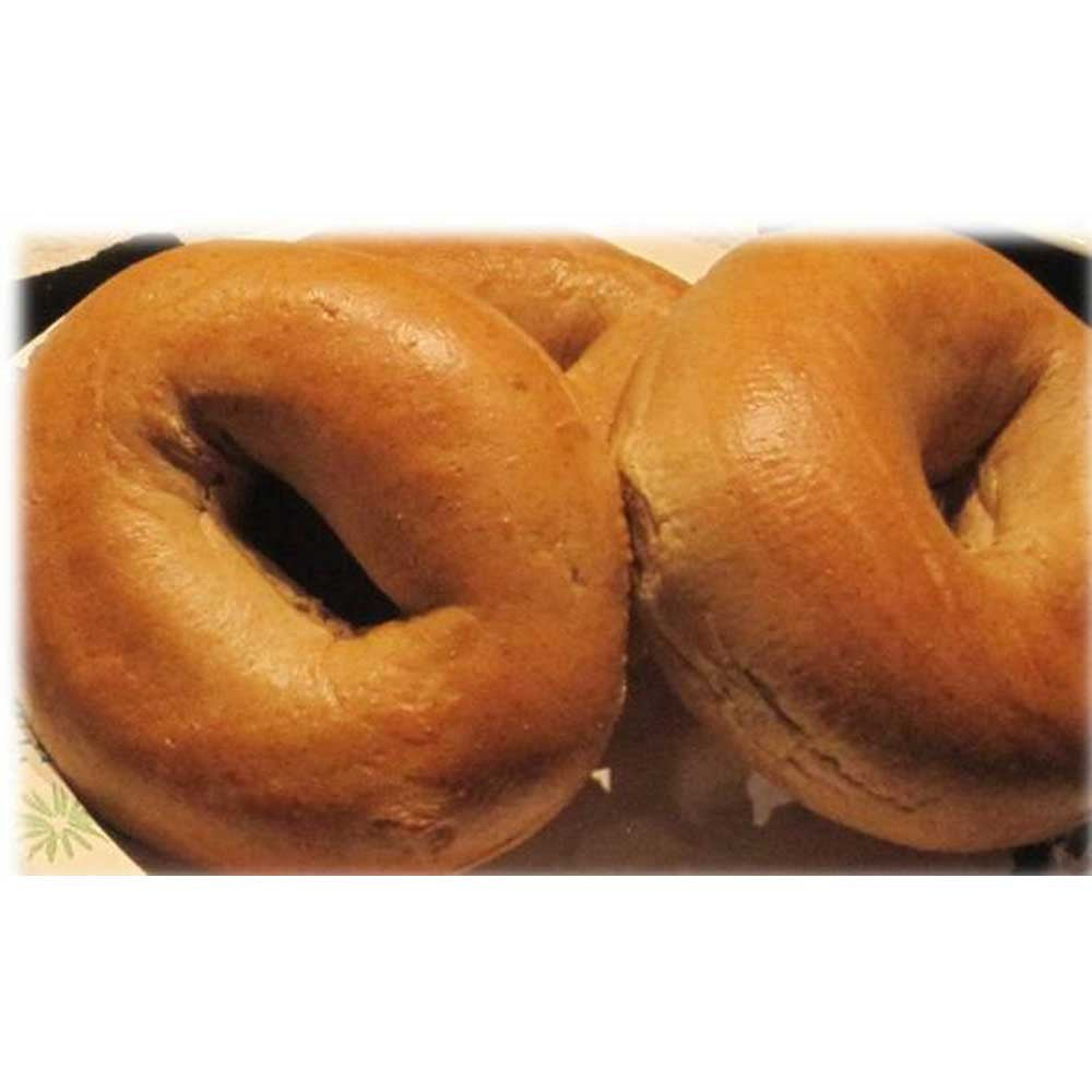 Burry Foodservice Thaw and Sell Sliced Whole Grain Wheat Bagel, 4 Ounce -- 72 per case.