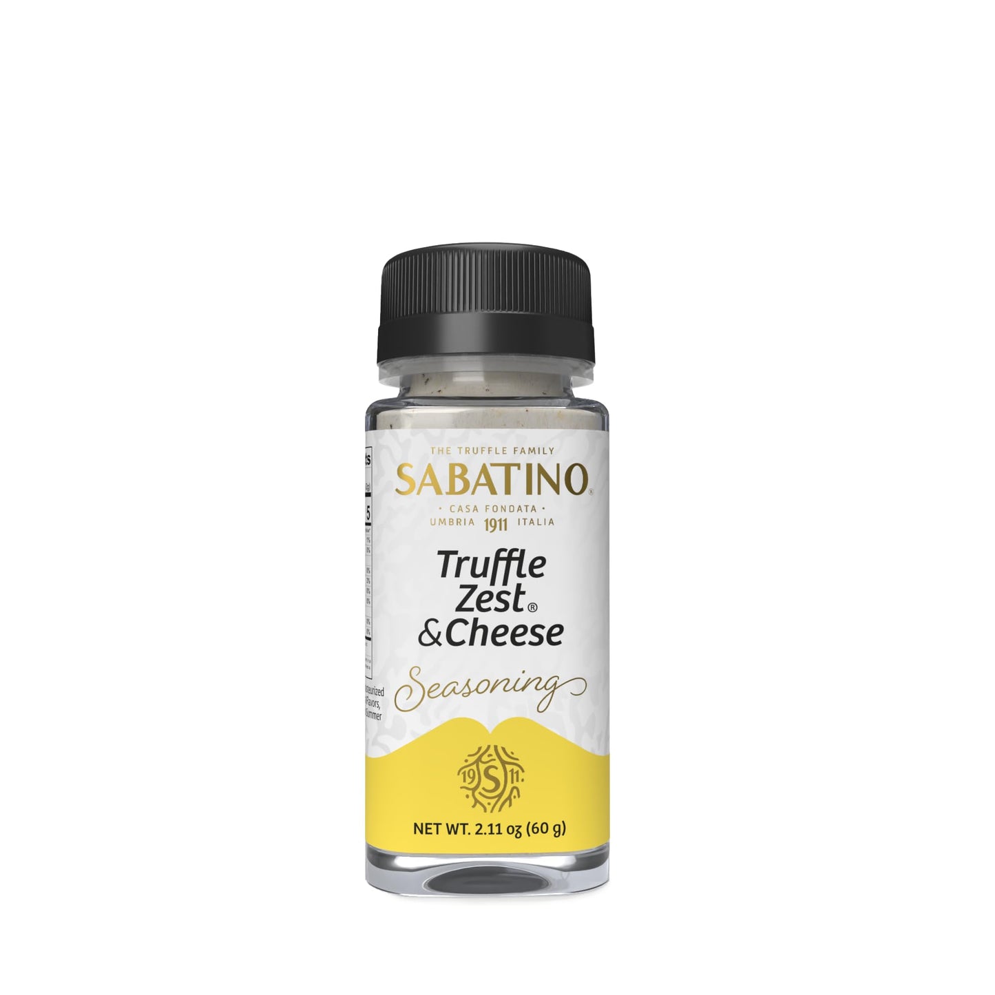 Sabatino Tartufi Truffle Zest & Cheese Seasoning, The Original All Natural Gourmet Truffle Powder, Vegetarian Friendly, Low Carb, 2.11 oz