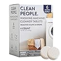THE CLEAN PEOPLE Washing Machine Cleaner - Washer Machine Cleaner Tablets for Removing Odor, Grime & Scale Buildup - Front Load and Top Load Laundry