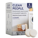 THE CLEAN PEOPLE Washing Machine Cleaner - Washer Machine Cleaner Tablets for Removing Odor, Grime & Scale Buildup - Front Load and Top Load Laundry