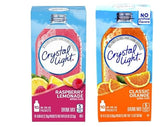 Crystal Light Drink Mix Variety Pack, Low Calorie Powdered Beverage Mix for Water Flavoring and Refreshing Drinks, Raspberry Lemonade and Classic