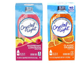 Crystal Light Drink Mix Variety Pack, Low Calorie Powdered Beverage Mix for Water Flavoring and Refreshing Drinks, Raspberry Lemonade and Classic