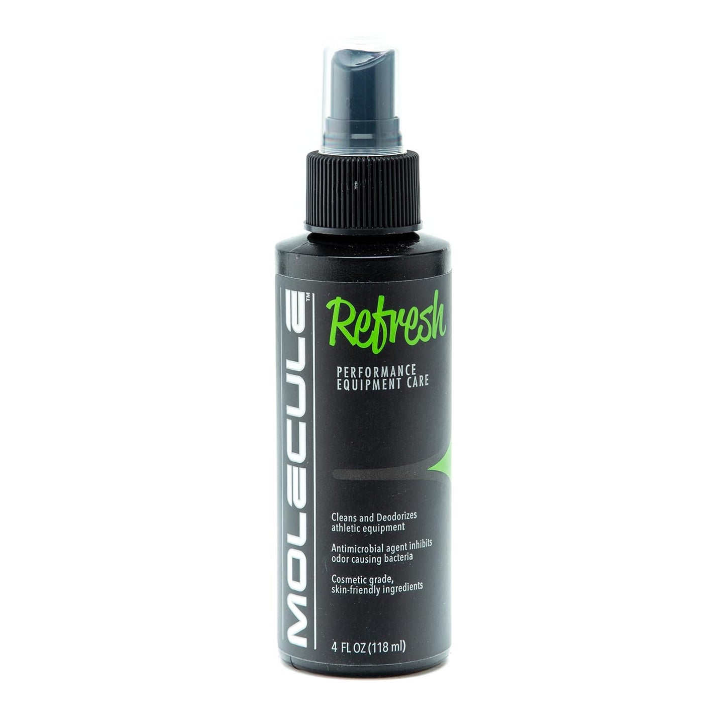 Molecule Refresh Spray | Performance Apparel Care | Cleans and Deodorizes Racing Suites & Technical Fabrics | Signature Fresh Scent | 4 Ounces