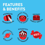 Taffy Town Saltwater Taffy - Tropical Mix | Gourmet | Nougat-Style Candy| Soft & Delicious| Sumer Snack Treats| Party Good Candies | 3.5 oz