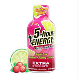 5-hour ENERGY CRANBERRY LIME Flavor, 6 Count, 1.93 Fl Oz Energy Shot, Extra Strength, Sugar Free