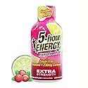5-hour ENERGY CRANBERRY LIME Flavor, 6 Count, 1.93 Fl Oz Energy Shot, Extra Strength, Sugar Free