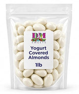 Yogurt Covered Almonds - 1 lb of White Sweet Yogurt Dipped Fresh Almonds