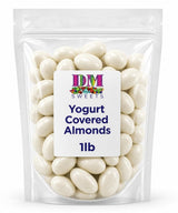 Yogurt Covered Almonds - 1 lb of White Sweet Yogurt Dipped Fresh Almonds
