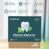 Remineralizing Gum-with Xylitol Hydroxyapatite Nano,Handcrafted Sugar-Free Frankincense Mint Gum, Sugar Aspartame Plastic Dye Gluten Free,Daily Oral