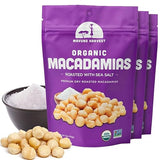 Mavuno Harvest Organic Roasted Macadamia Nuts with Sea Salt | Dry Roasted Whole Macadamia Nuts | Vegan, Non GMO Healthy Snacks for Kids and Adults |