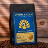 Southern Crest - Arabica and Robusta Blend, Medium-Dark Roast Coffee, Whole Bean, 12 oz Bag, Low Acid Espresso, Rich and Full Bodied, Specialty-Grade