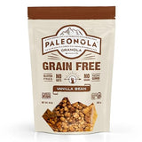 Paleonola Vanilla Bean Grain Free Granola, 10 Oz Resealable Bag (Pack of 1) - Grainless Paleo Granola Blended with Nuts, Seed & Vanilla Bean - Gluten & Dairy Free, Non-GMO, Low Carb Protein Granola