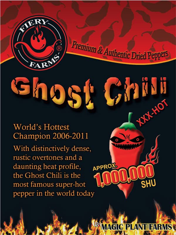 Red Ghost Pepper Mash - aka Bhut Jolokia by Magic Plant | Embrace the Ghostly Bite | 1M SHU | Distinctive Rich Fruity Flavor | Fresh Pepper