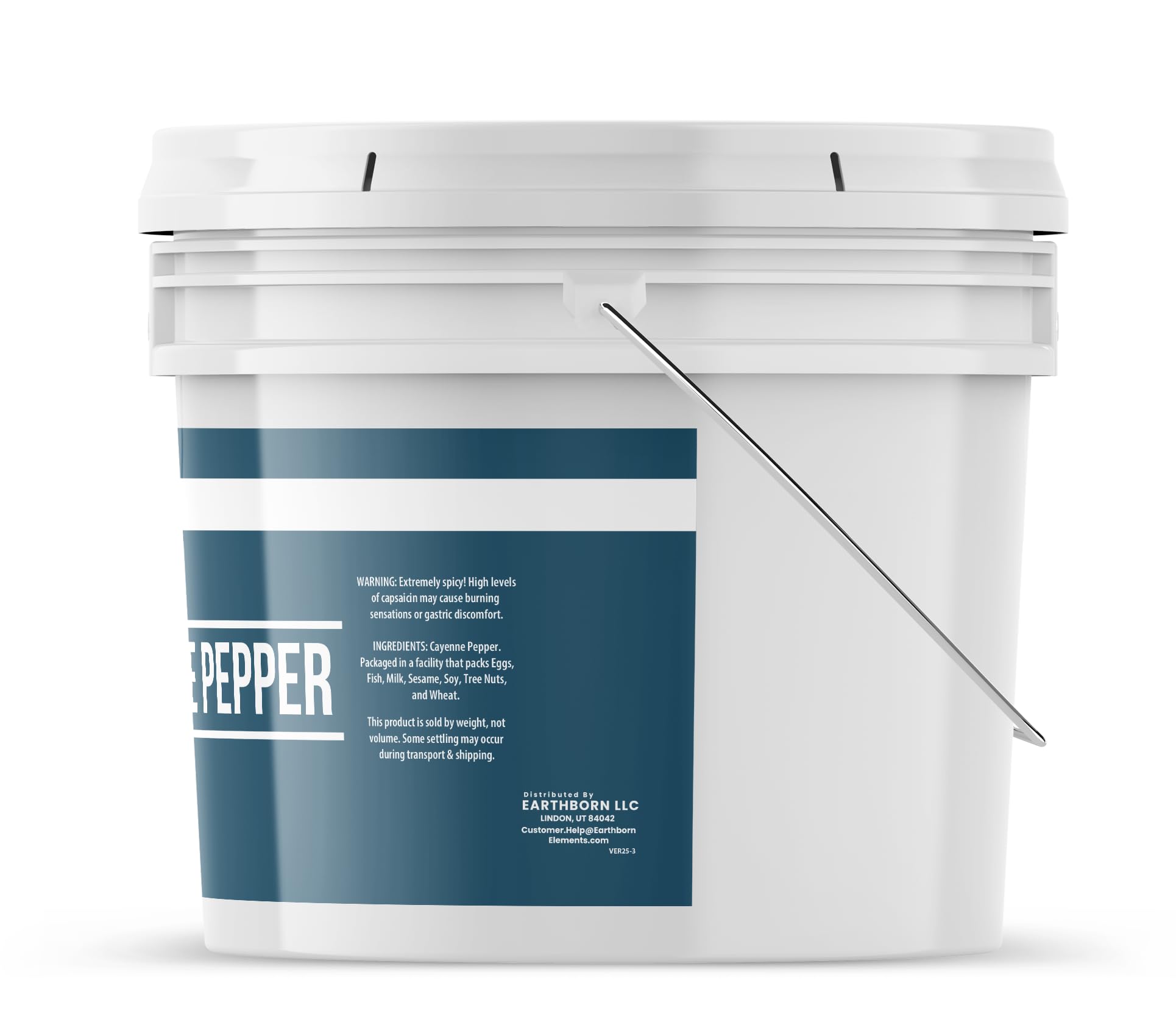 Earthborn Elements Cayenne Pepper 1 Gallon Bucket, Spicy Flavor, Ground Red Pepper