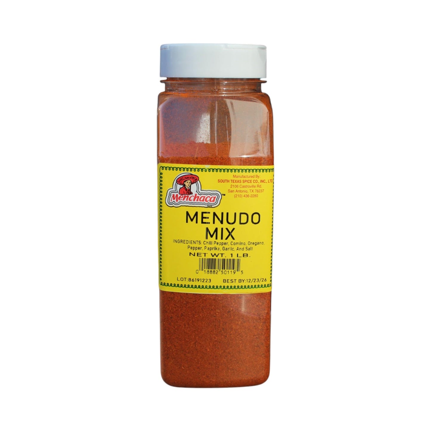 Menchaca Menudo Mix Seasoning 1 Lb- Authentic Mexican Spice Blend for Menudo & Pozole -- Bold & Traditional Flavor