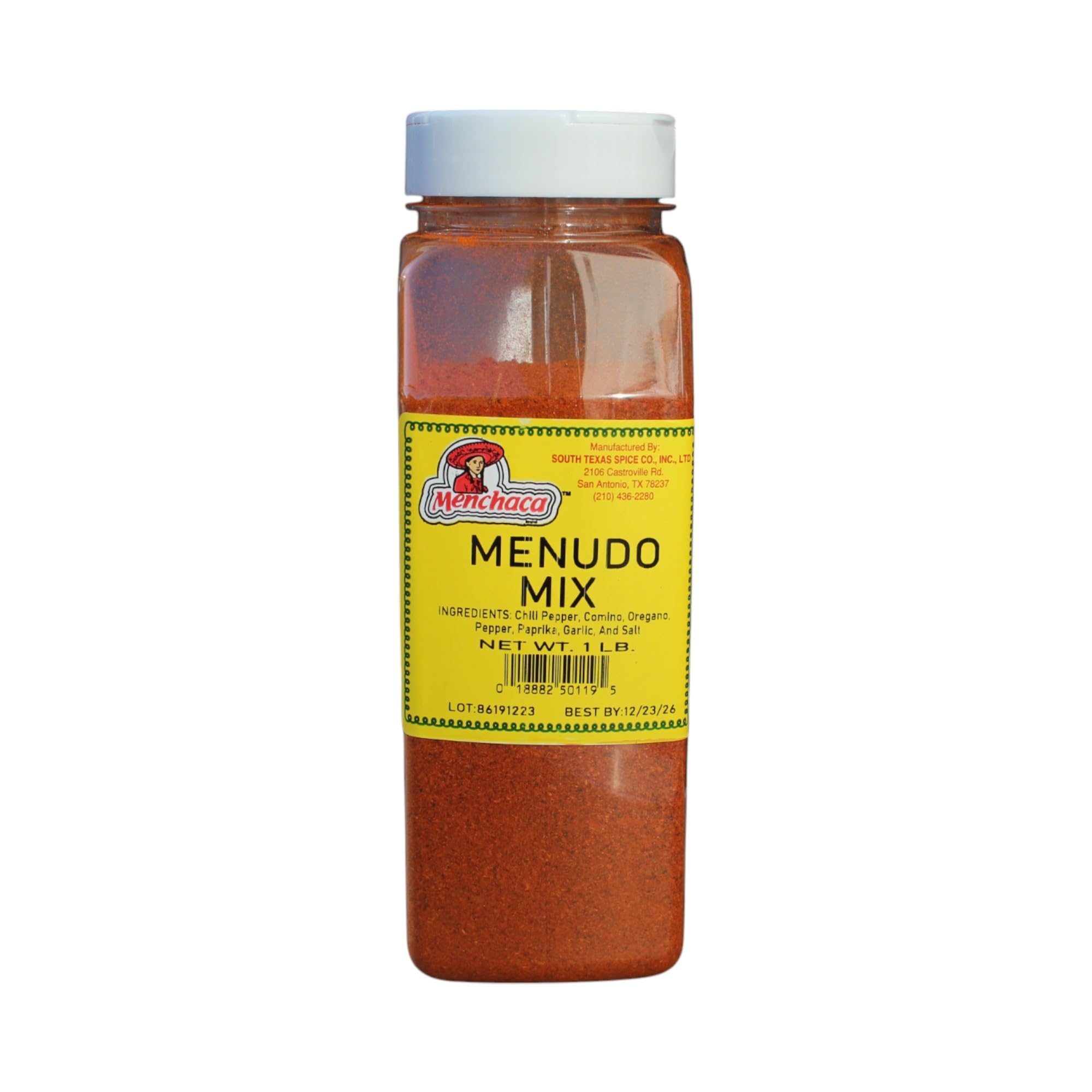 Menchaca Menudo Mix Seasoning 1 Lb- Authentic Mexican Spice Blend for Menudo & Pozole -- Bold & Traditional Flavor