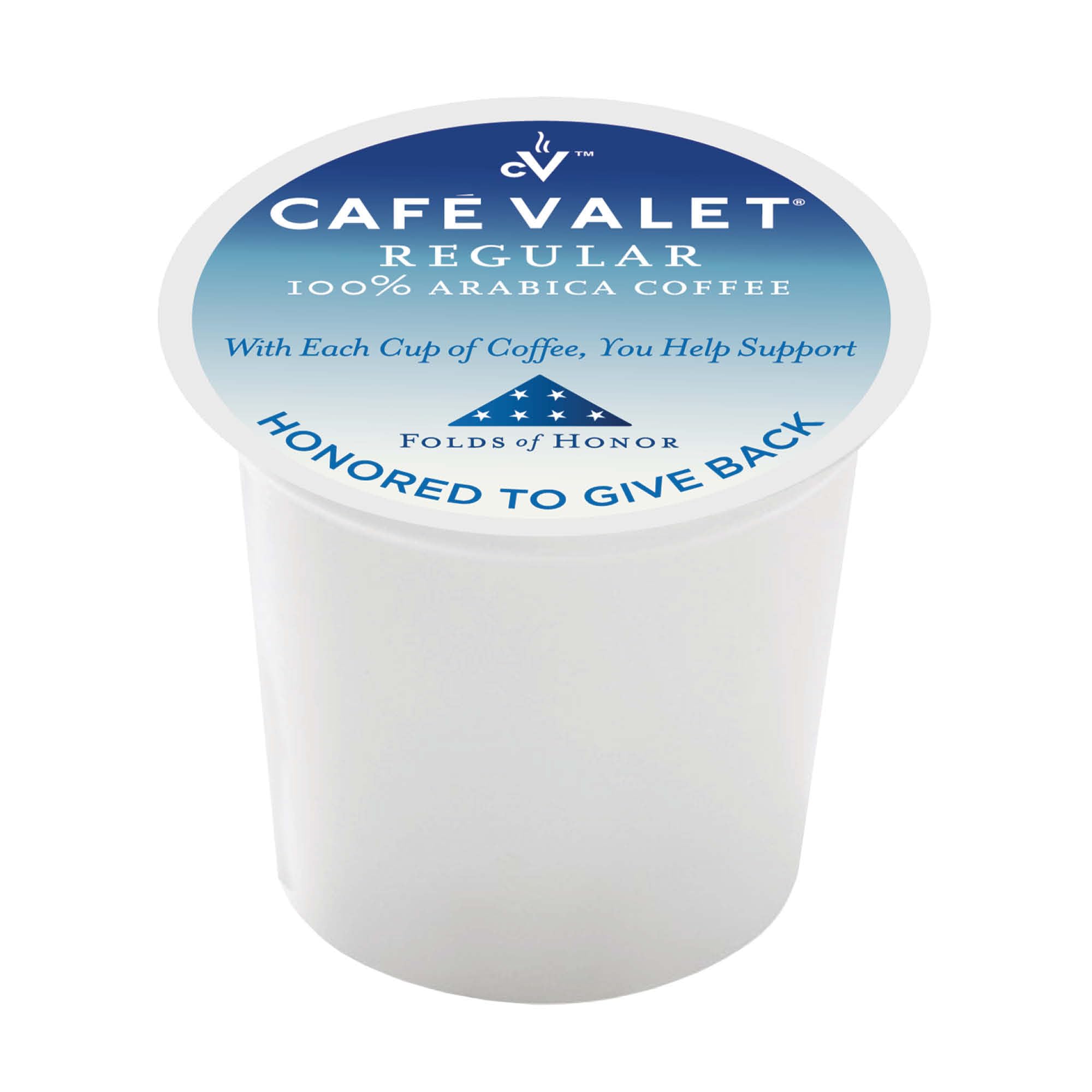 Cafe Valet Folds of Honor Dark Roast Coffee Pods, 80 Count - Contributing to Military Family Scholarships