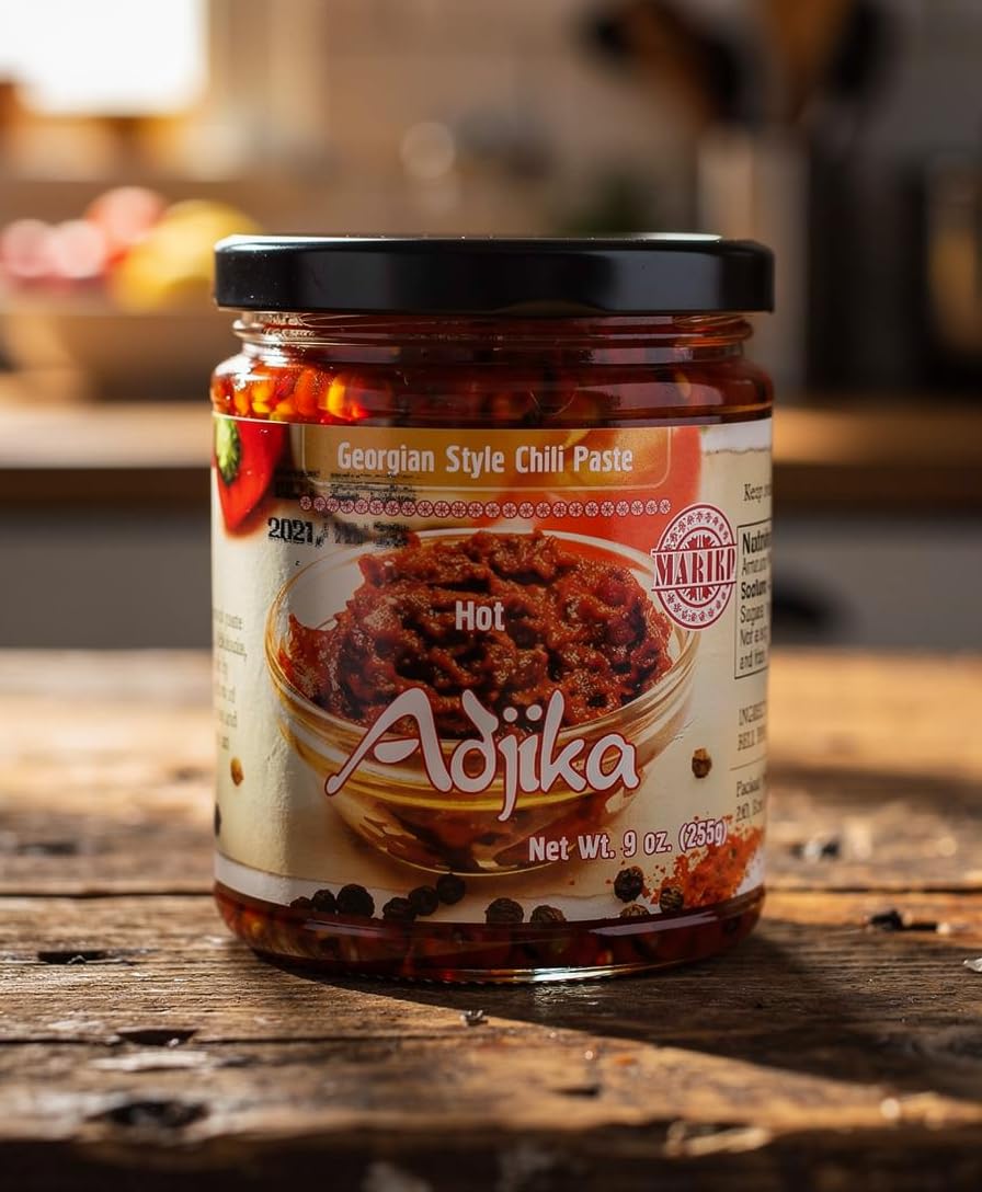 Adjika-Georgian Style Chili Paste (HOT) 1 Jar 9 OZ (255g)