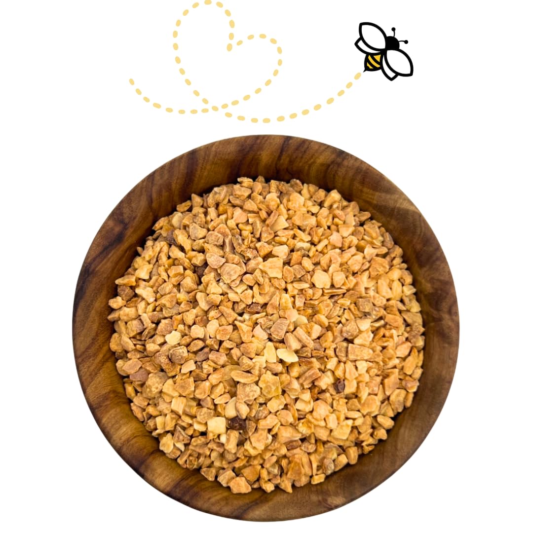 Raw Essentials Roasted Chopped Garlic - Earthy and Nutty Flavor for Soups, Marinades, Dips, and Vegetables - Non-GMO, Gluten-Free, Vegan, Paleo