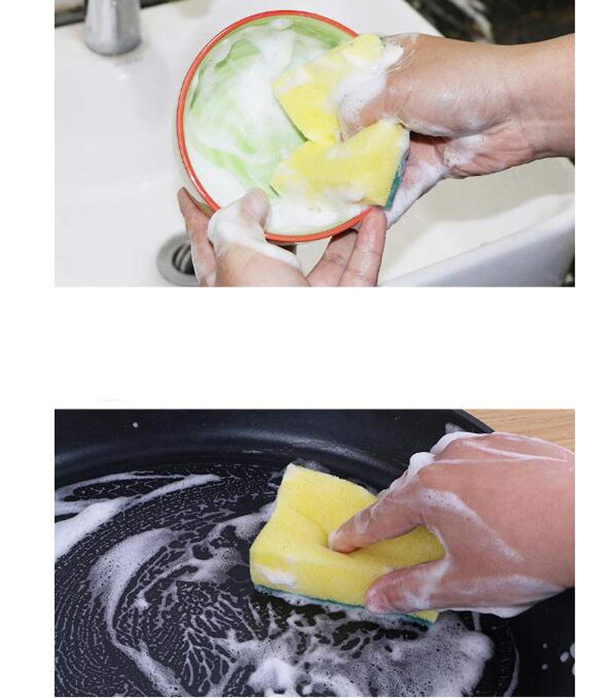 Ewanda store 20 Pcs Scrub Sponge Dish Cleaner Pad Sponge Scrub Brushes Kitchen Sponge Cleaner