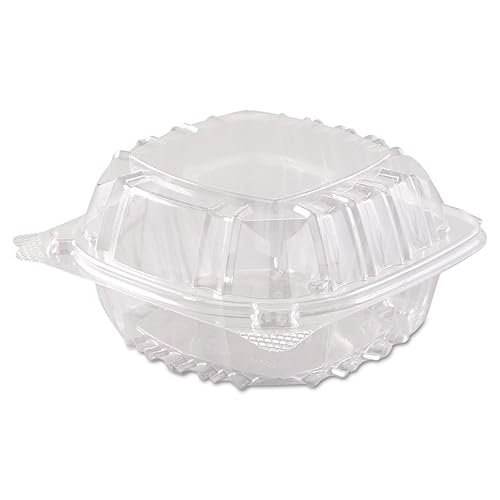 DCCC57PST1 - Clearseal Plastic Sandwich Hinged Container, 6 X 5-4/5 X 3, Clear, 125/pack
