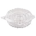 DCCC57PST1 - Clearseal Plastic Sandwich Hinged Container, 6 X 5-4/5 X 3, Clear, 125/pack