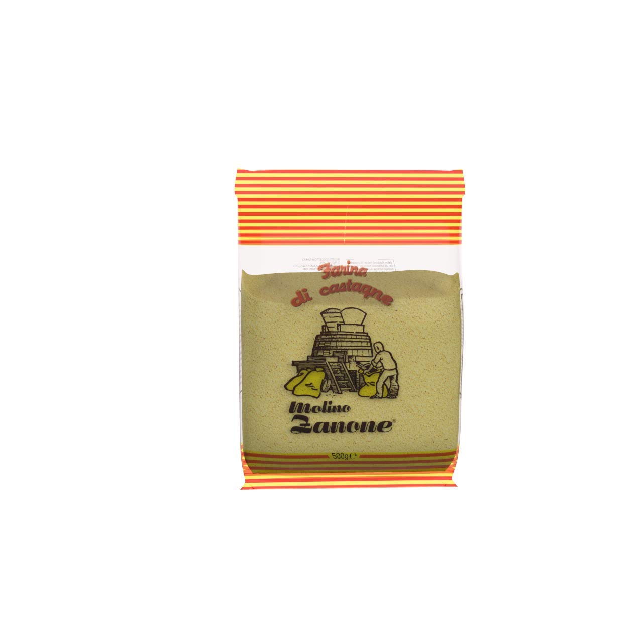 Gluten Free Chestnut Flour, 17.06 Ounces - Molino Zanone Farina di Castagne, 500 grams