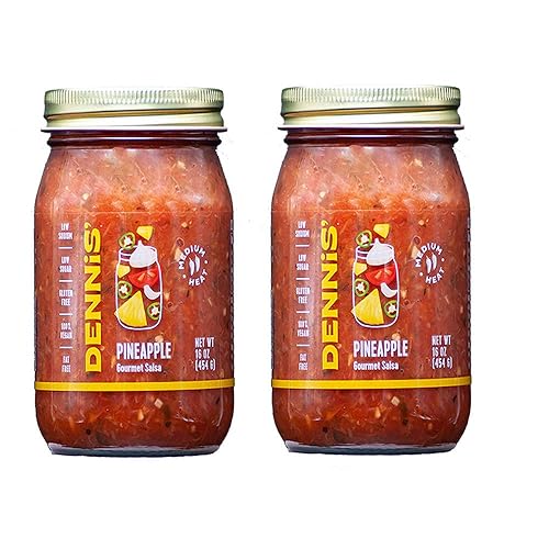 All-Natural Pineapple Salsa by Dennis’ Gourmet | This fresh, hearty restaurant salsa is low in sugar, calories, carbs, and sodium. Fat